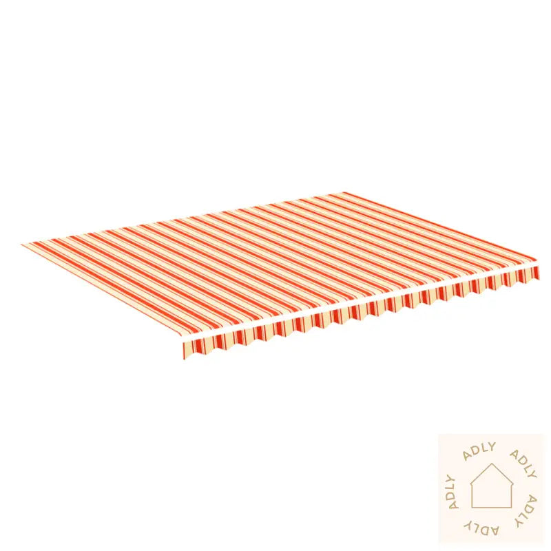 Erstatningsduk For Markise Gul Og Oransje 4,5X3,5 M