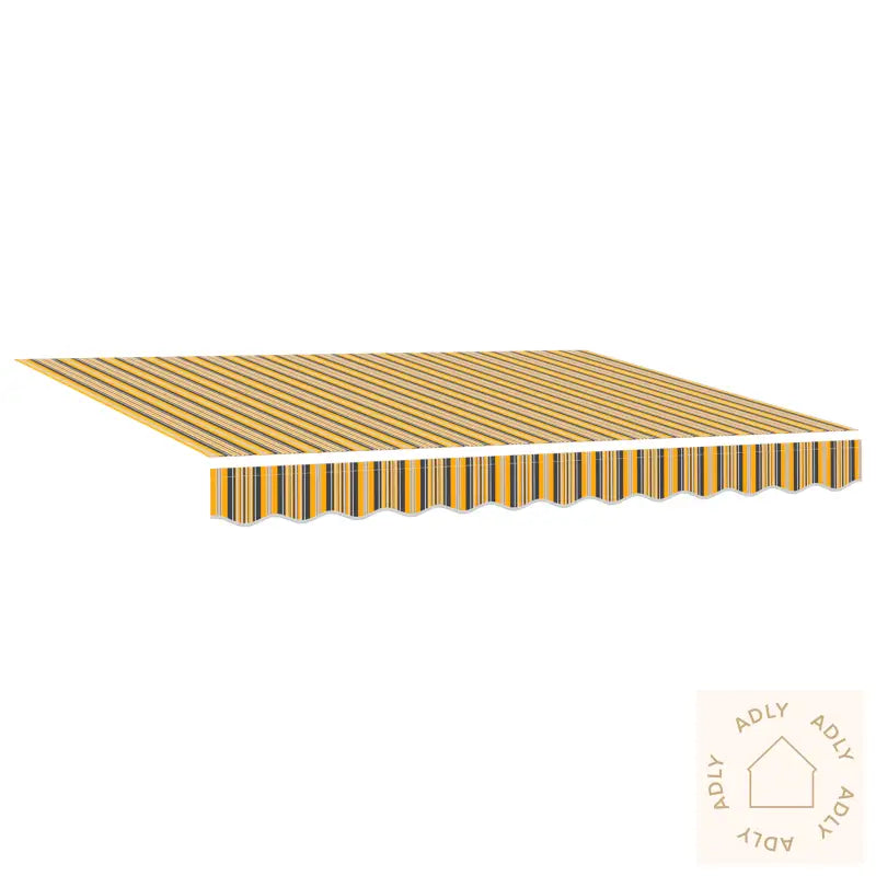 Erstatningsstoff For Markise For 2.5X2 M Ramme Med Flerfarget Stripe