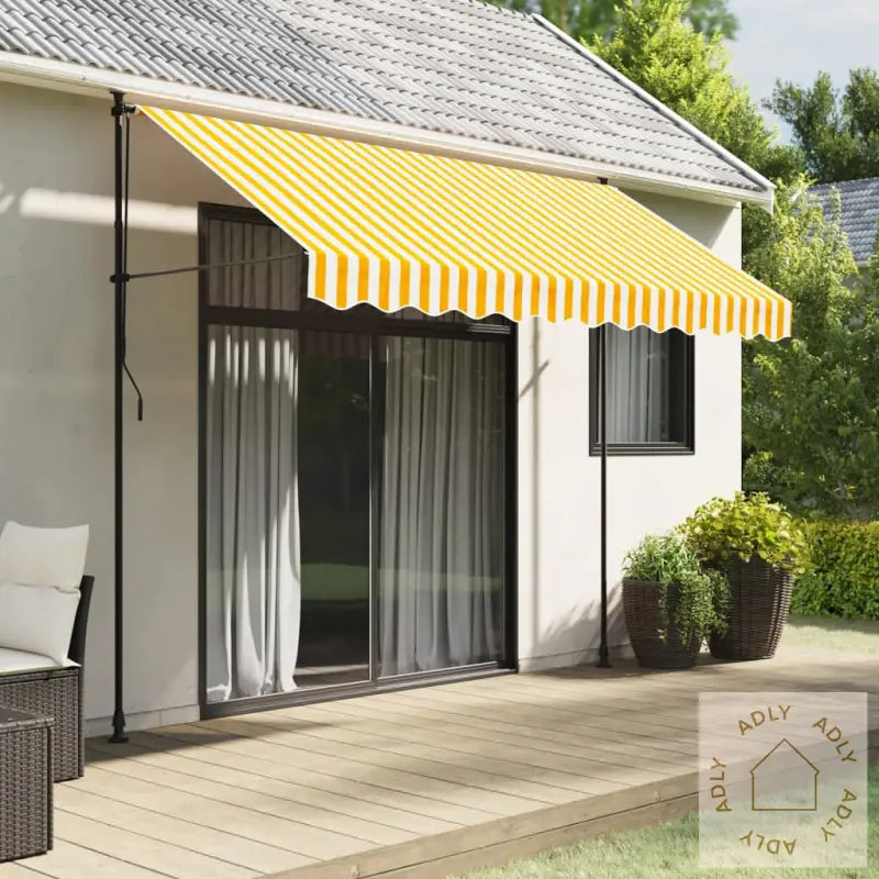 Erstatningsstoff For Markisekappe Gul Og Hvit 3 M