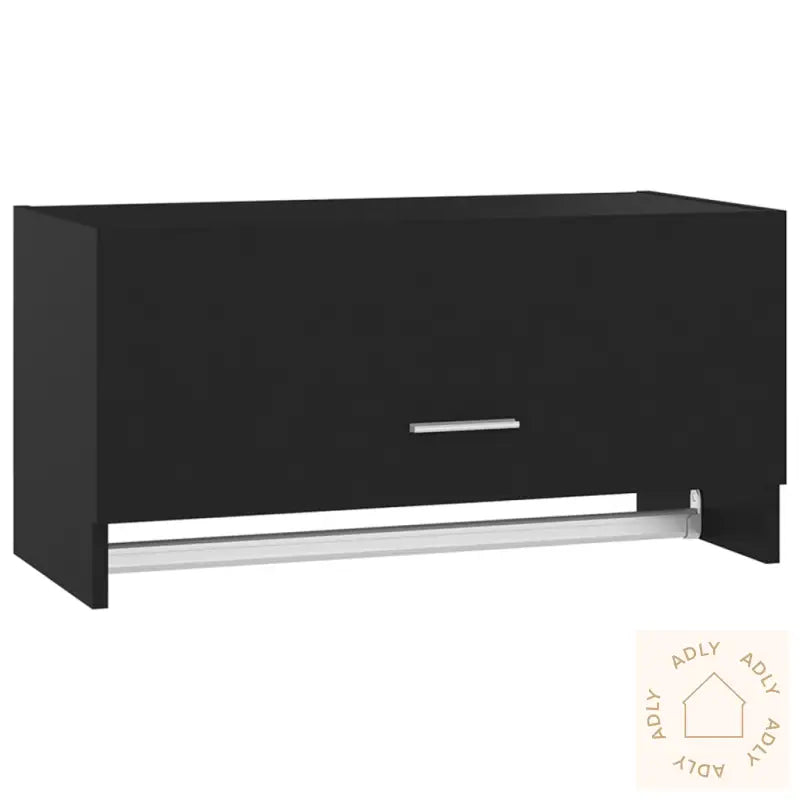 Garderobe Svart 70X32,5X35 Cm Konstruert Tre