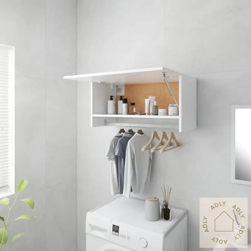 Garderobe Hvit 70X32,5X35 Cm Konstruert Tre
