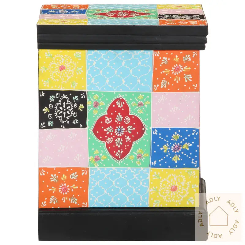 Nattbord Flerfarget 40X35X45 Cm Konstruert Tre
