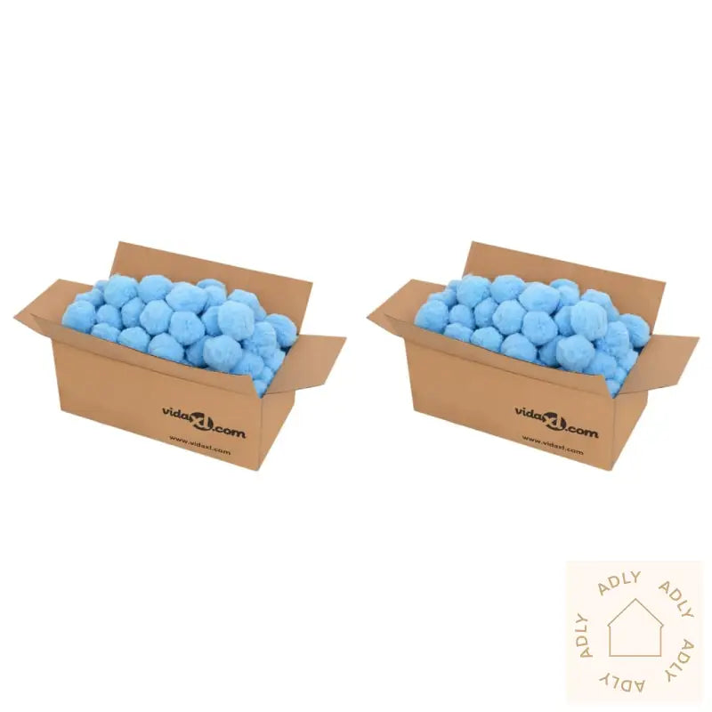 Antibakterielle Filterkuler Blå 1400 G Polyetylen