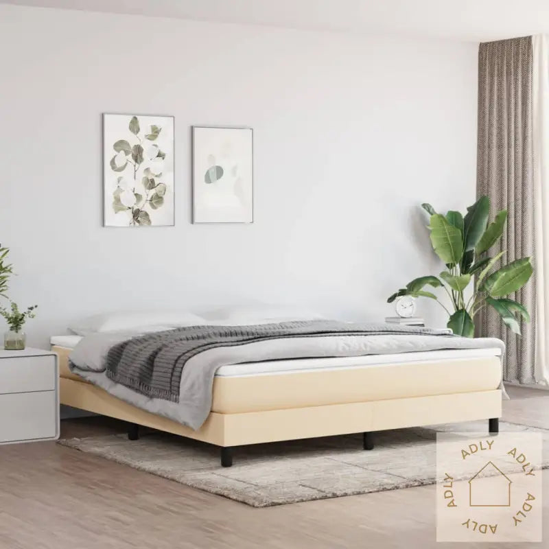 Madrass Med Pocketfjær Kremhvit 180X200X20 Cm Stoff
