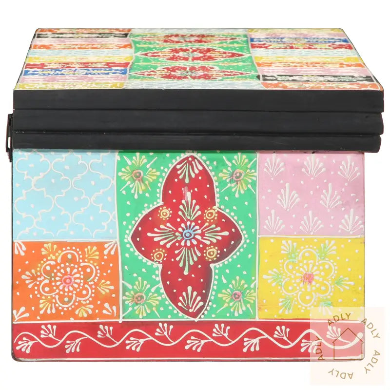 Tv-Hylle Vegghengt Flerfarget 100X30X22Cm Konstruert Tre