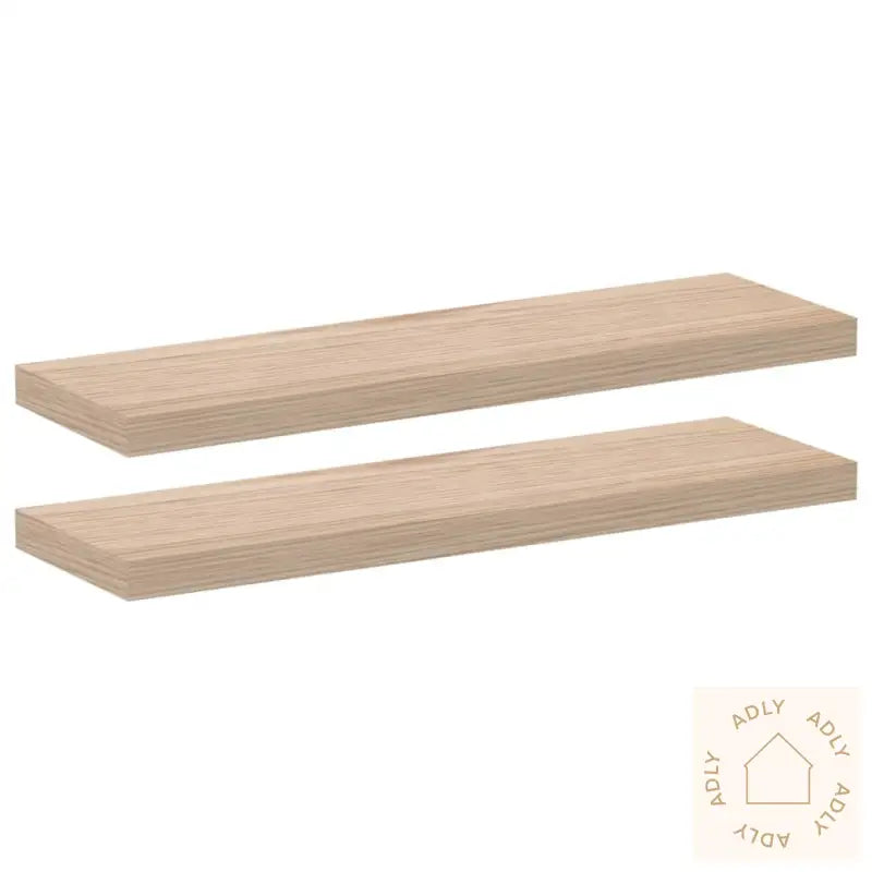 Flytende Hyller 2 Stk 80X23,5X4 Cm Konstruert Tre