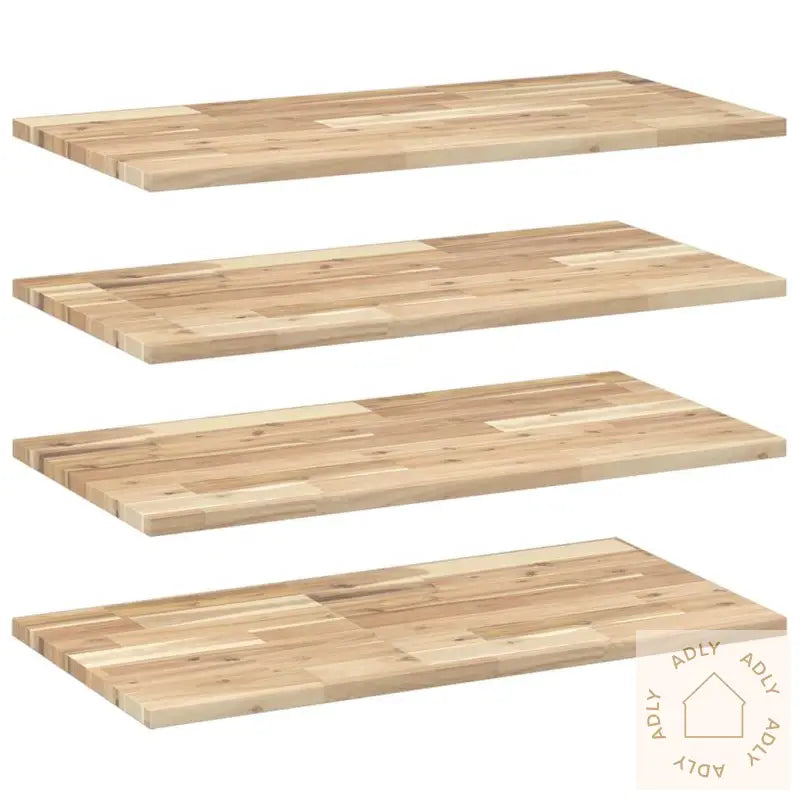 Flytende Hyller 4 Stk 80X40X2 Cm Ubehandlet Heltre Akasie