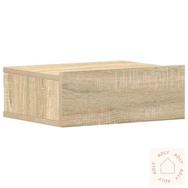 Flytende Nattbord Sonoma Eik 40X30X15 Cm Konstruert Tre