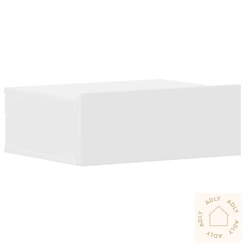Flytende Nattbord Hvit 40X30X15 Cm Konstruert Tre