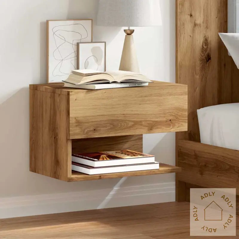 Veggmontert Nattbord Artisan Eik