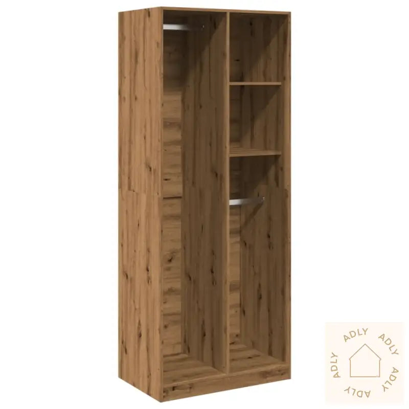 Garderobe Artisan Eik 80X50X200 Cm Konstruert Tre