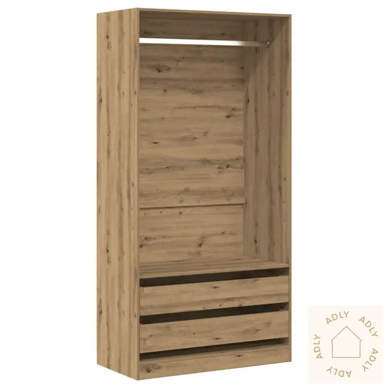 Garderobe Artisan Eik 100X50X200 Cm Konstruert Tre
