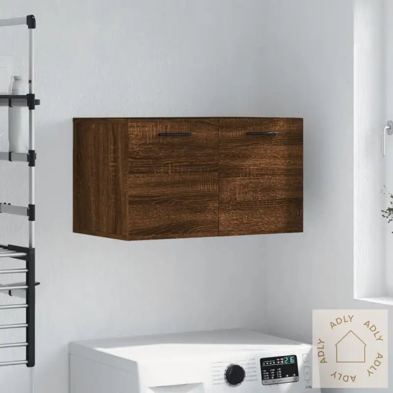 Veggskap Brun Eik 60X36,5X35 Cm Konstruert Tre