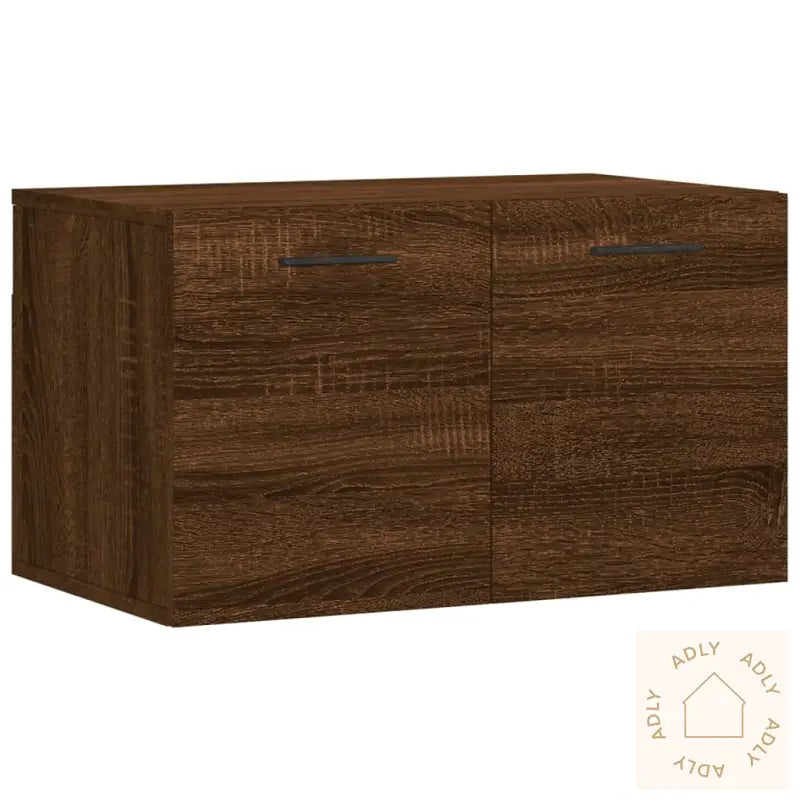 Veggskap Brun Eik 60X36,5X35 Cm Konstruert Tre