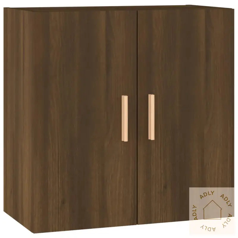 Veggskap Brun Eik 60X30X60 Cm Konstruert Tre