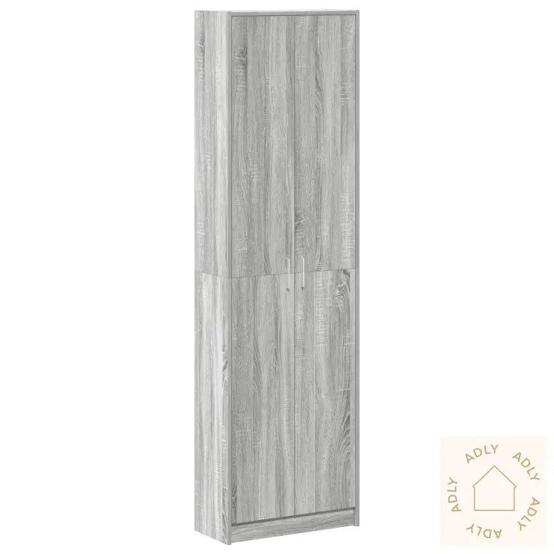 Garderobe Grå Sonoma 55X25X189 Cm Konstruert Tre
