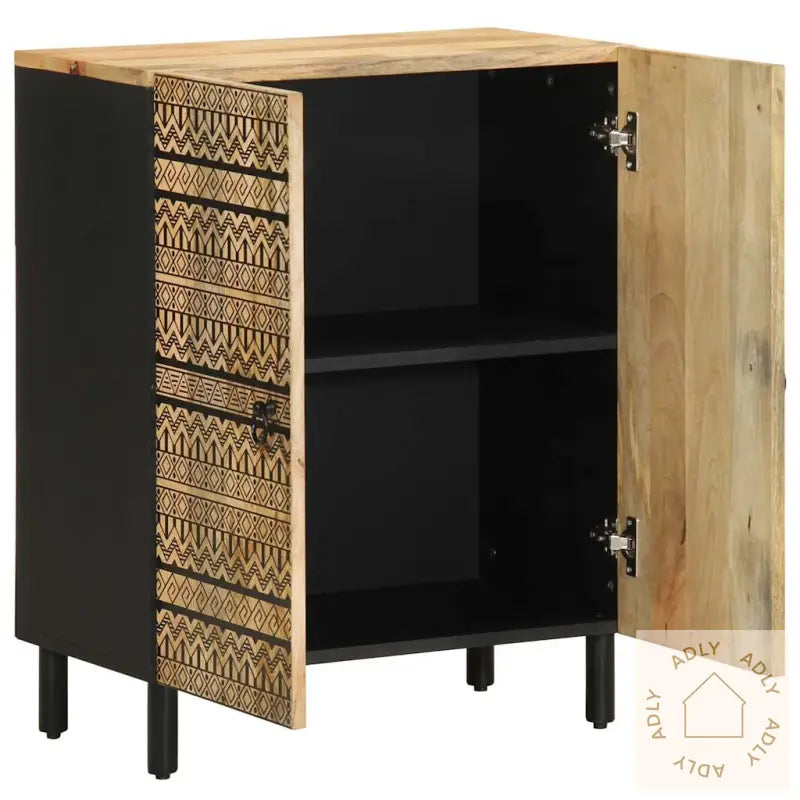 Skjenk 60X33,5X75 Cm Grovt Heltre Mangotre