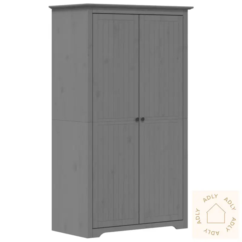 Garderobe Bodo Grå 99X53,5X173 Cm Heltre Furu