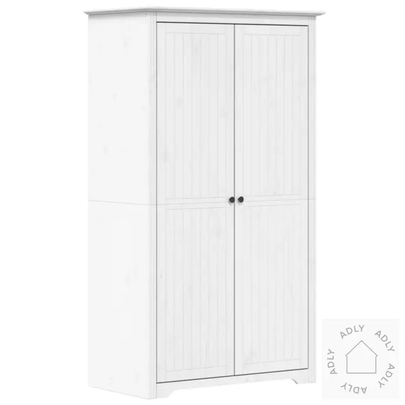 Garderobe Bodo Hvit 99X53,5X173 Cm Heltre Furu