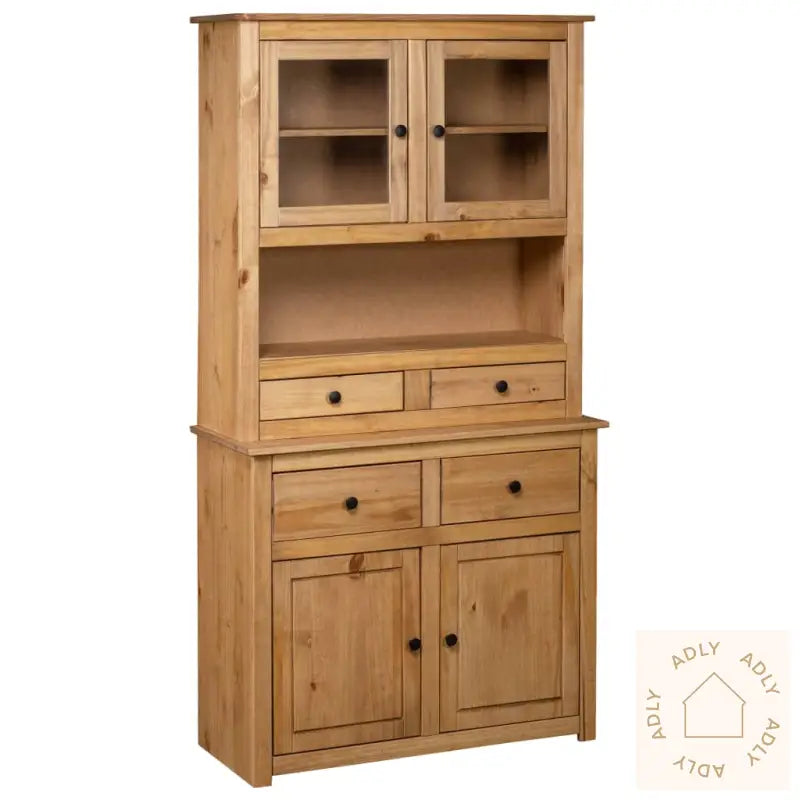 Highboard 93X40,5X180 Cm Heltre Furu Panama Range