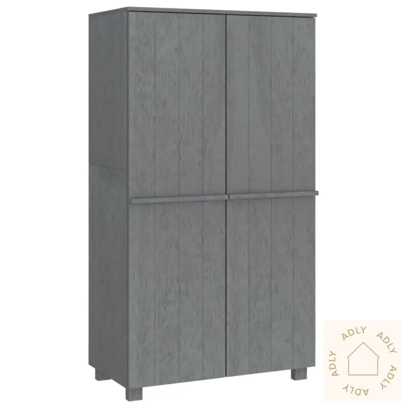 Garderobe Hamar 1 Mørkegrå 89X50X180 Cm Heltre Furu