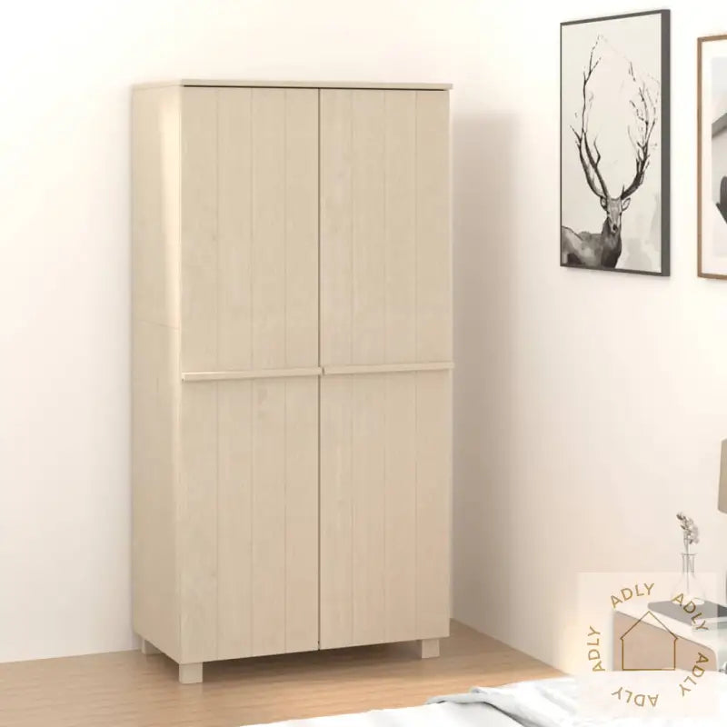 Garderobe Hamar Honningbrun 89X50X180 Cm Heltre Furu