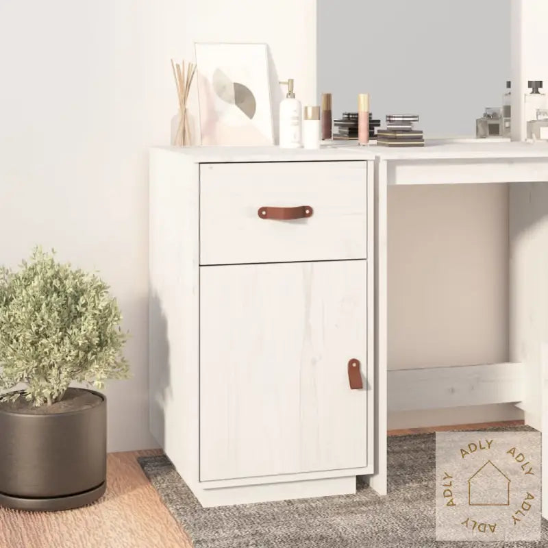 Skap Hvit 40X50X75 Cm Heltre Furu