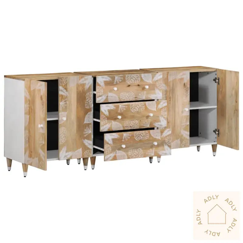 Skjenker 3 Stk 60X33,5X75 Cm Heltre Mango