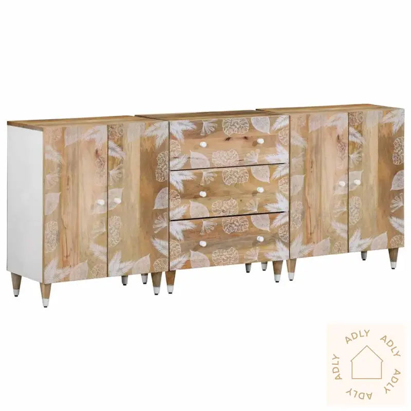 Skjenker 3 Stk 60X33,5X75 Cm Heltre Mango
