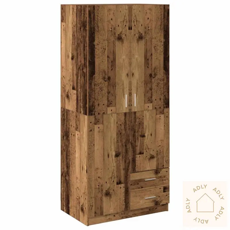 Garderobe Gammelt Tre 80X52X180 Cm Konstruert Tre
