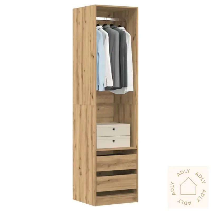 Garderobe Artisan Eik 50X50X200 Cm Konstruert Tre