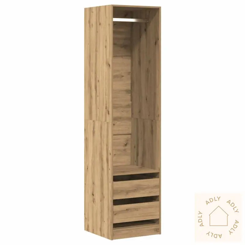 Garderobe Artisan Eik 50X50X200 Cm Konstruert Tre