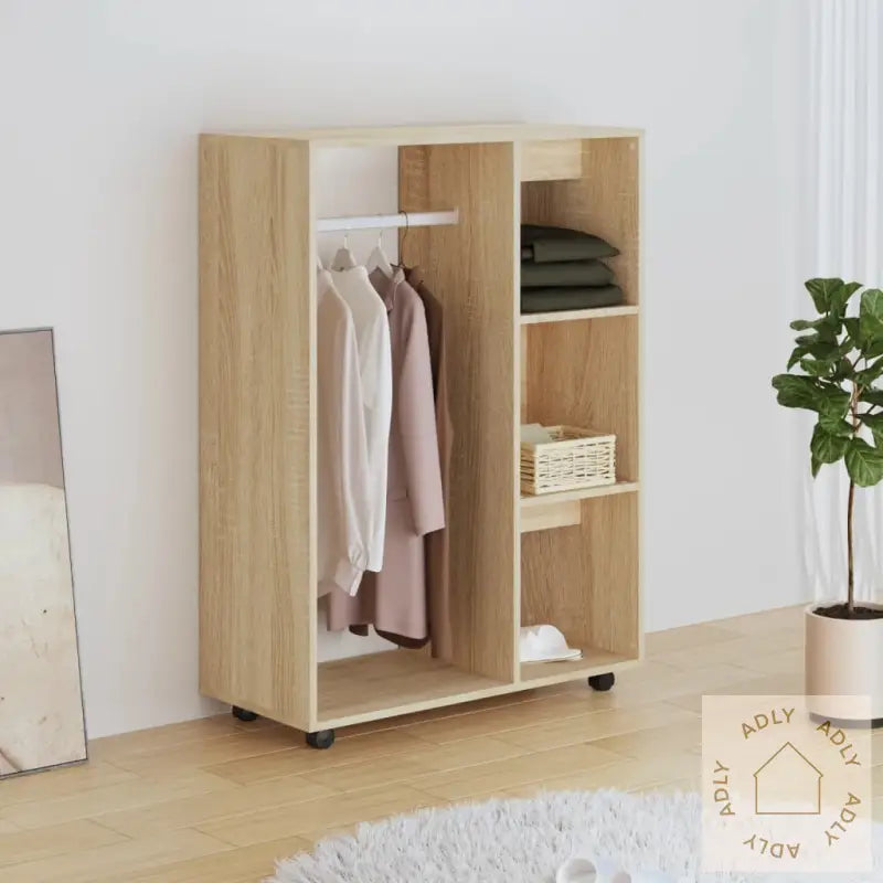 Garderobe Sonoma Eik 80X40X110 Cm Konstruert Tre