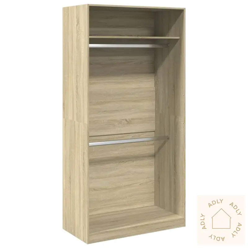 Garderobe Sonoma Eik 100X50X200 Cm Sponplate