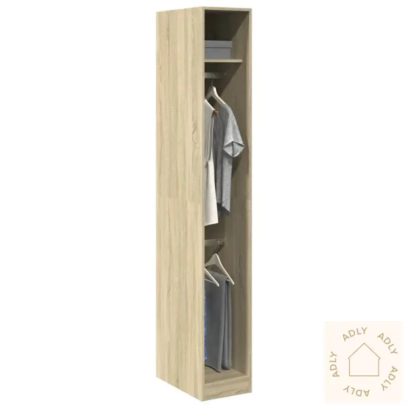 Garderobe Sonoma Eik 30X50X200 Cm Konstruert Tre