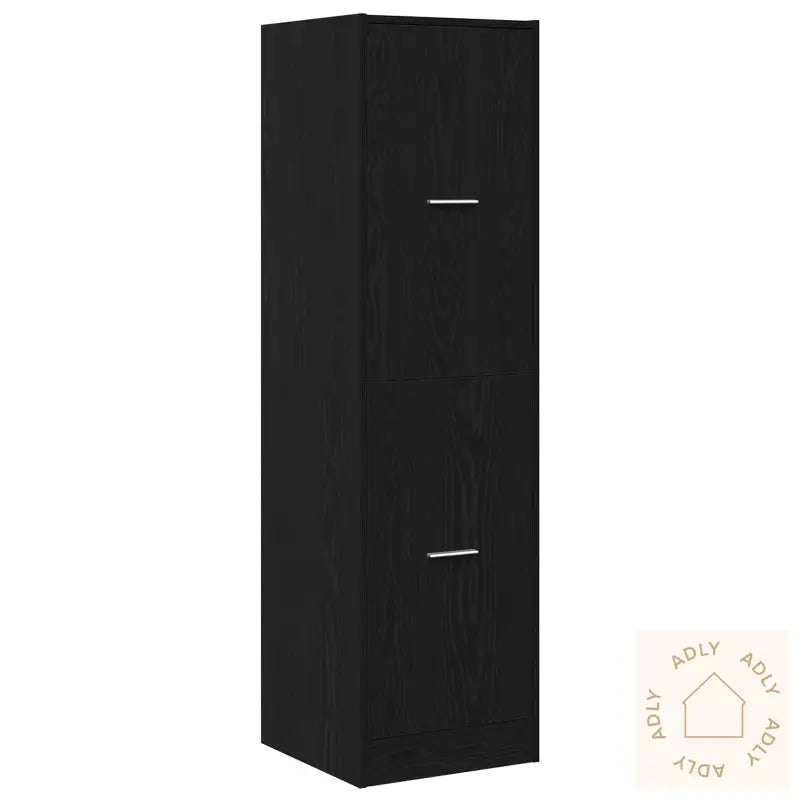 Apotekskap Svart Eik 40X41X144.5 Cm Konstruert Tre