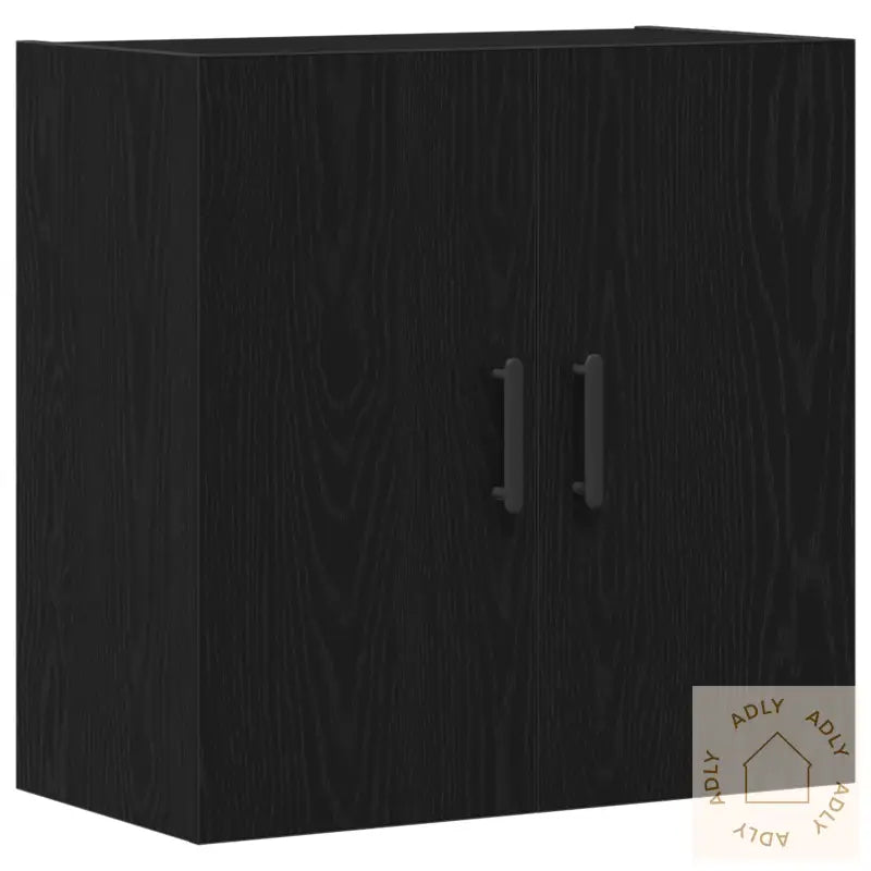 Veggskap Svart Eik 60X31X60 Cm Konstruert Tre