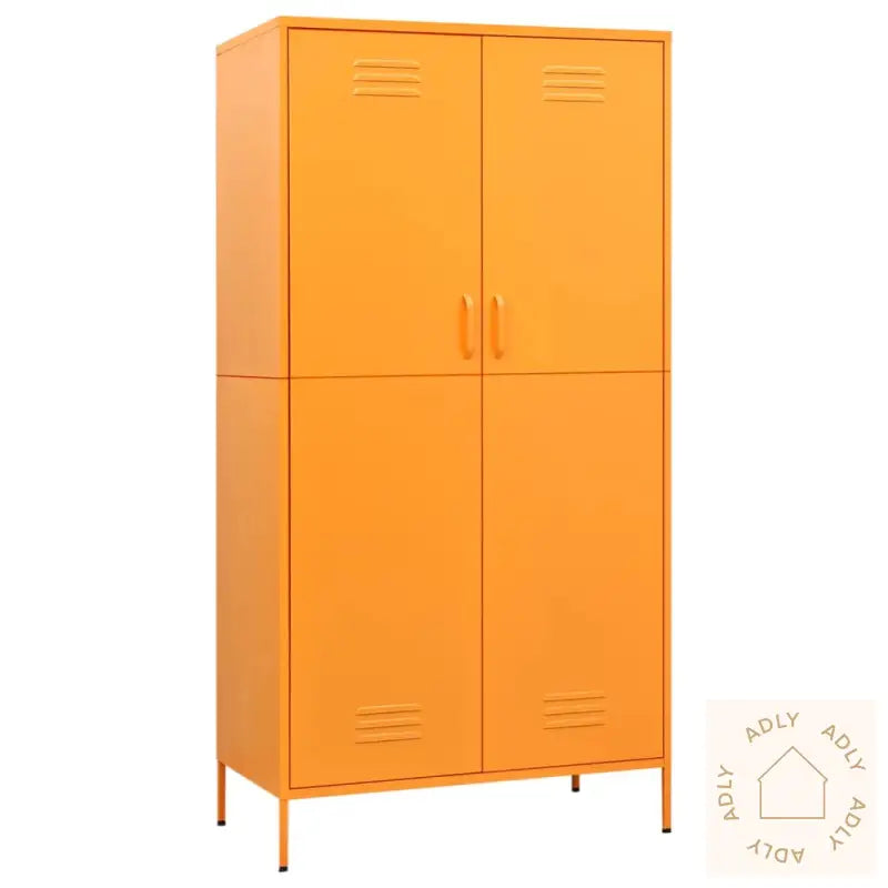 Garderobe Sennesgul 90X50X180 Cm Stål
