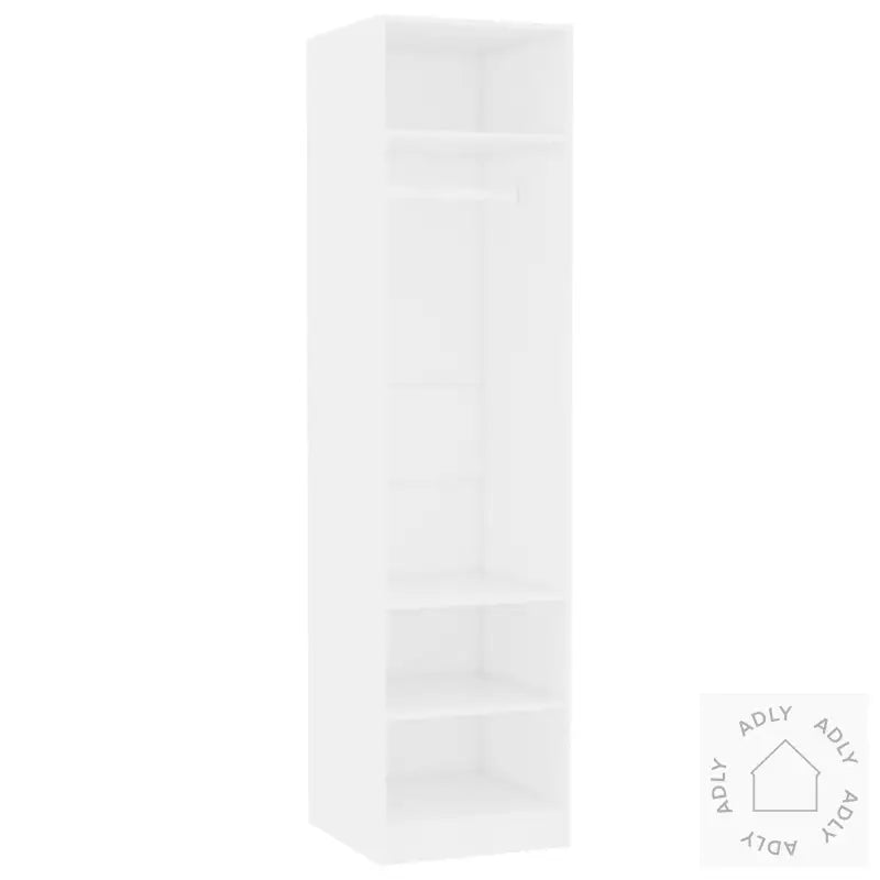 Garderobe Hvit 50X50X200 Cm Konstruert Tre