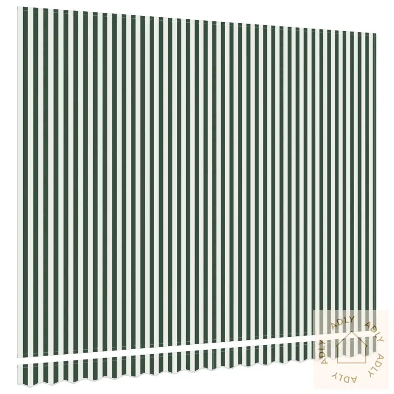 Markise Erstatningsstoff For 4X3 M Ramme Grønn Og Hvit