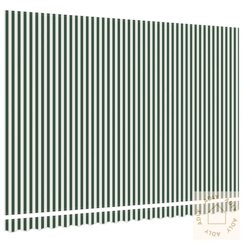 Markiseduk For 4.5X3 M Ramme Grønn Og Hvit
