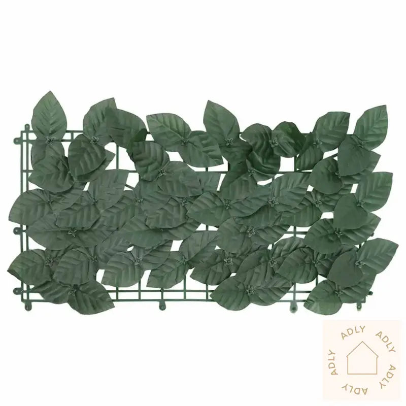 Balkongskjerm Med Mørkegrønne Blader 500X75 Cm