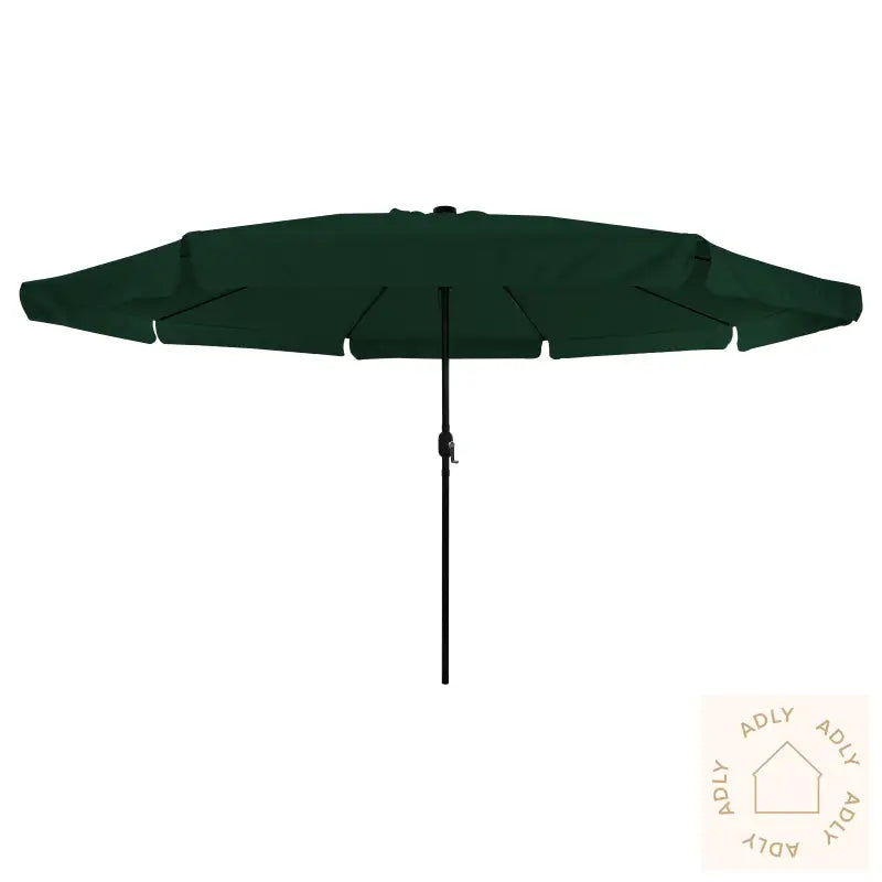 Hageparasol Med Led-Lys Ø395X245 Cm Grønn