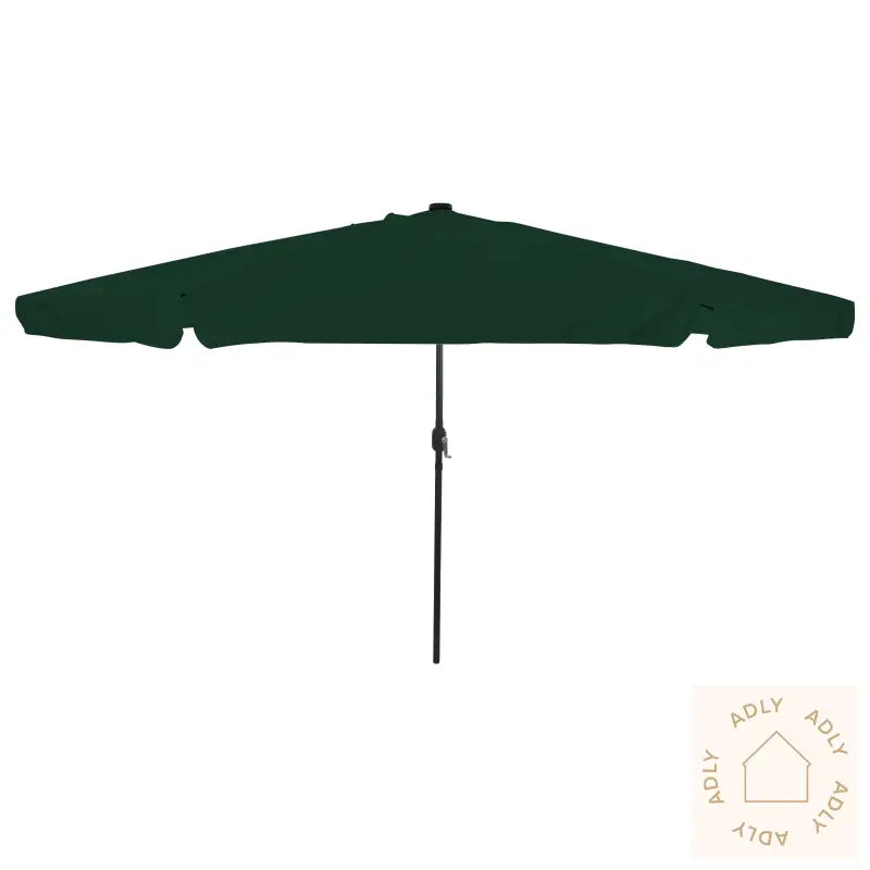 Hageparasol Med Led-Lys Ø395X245 Cm Grønn