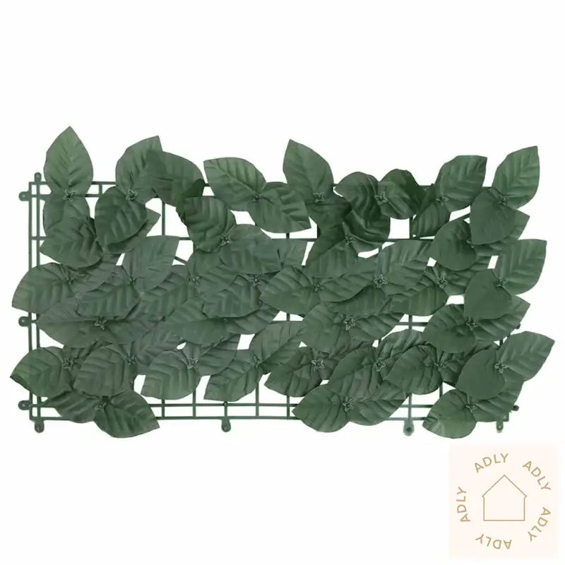 Balkongskjerm Med Mørkegrønne Blader 400X75 Cm