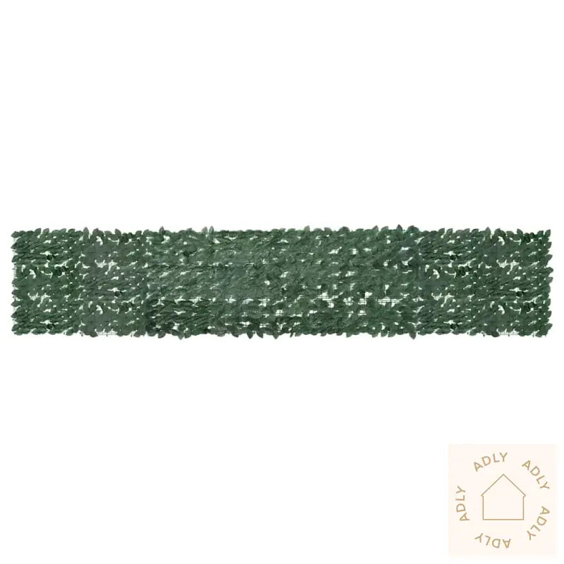 Balkongskjerm Med Mørkegrønne Blader 400X75 Cm