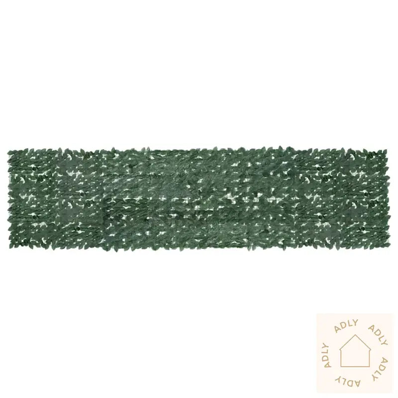 Balkongskjerm Med Mørkegrønne Blader 400X100 Cm