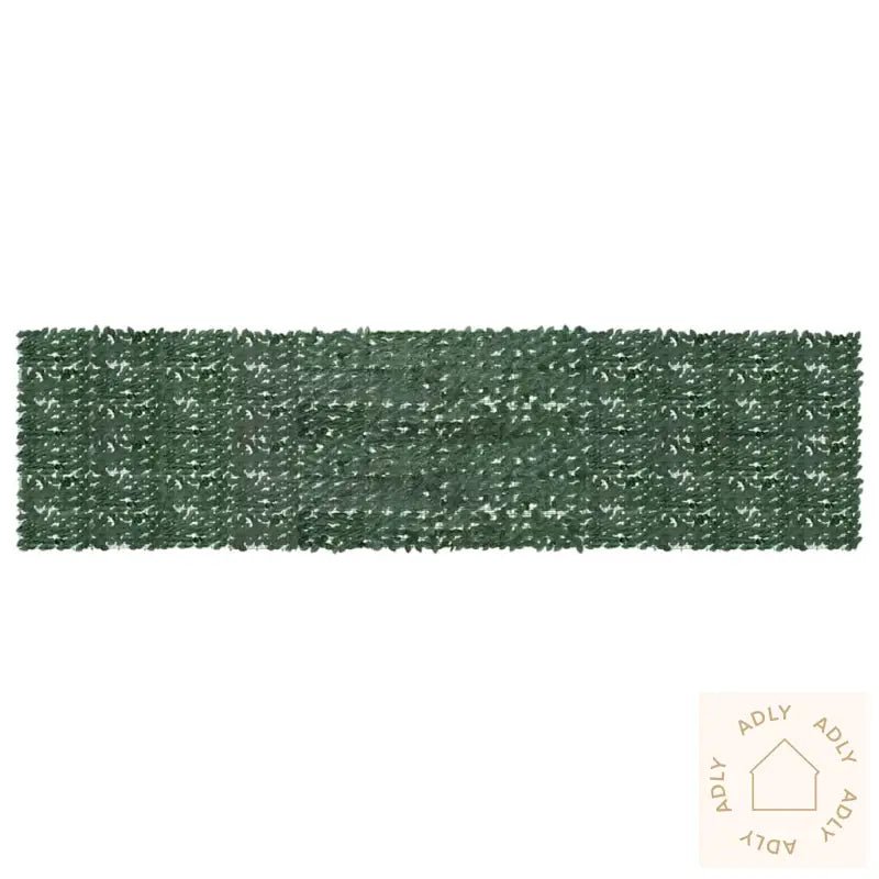 Balkongskjerm Med Mørkegrønne Blader 600X150 Cm