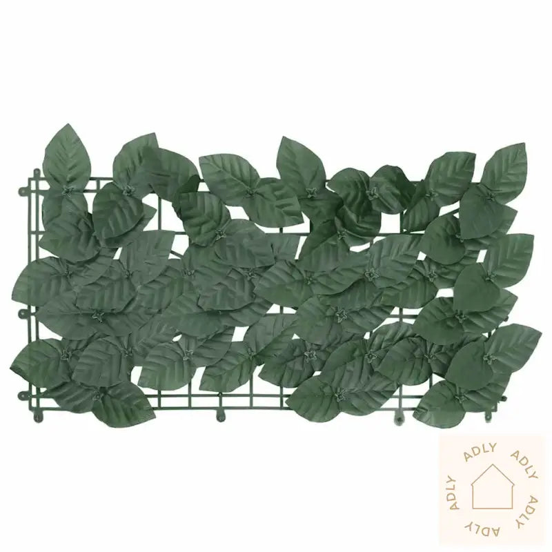 Balkongskjerm Med Mørkegrønne Blader 300X150 Cm