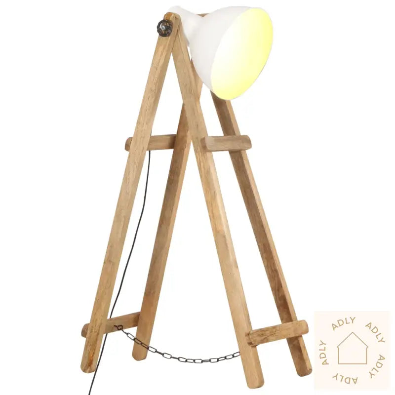 Gulvlampe Hvit E27 Heltre Mango